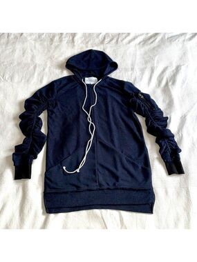 Kollar Navy Wooly Hoodie Mens Size Small